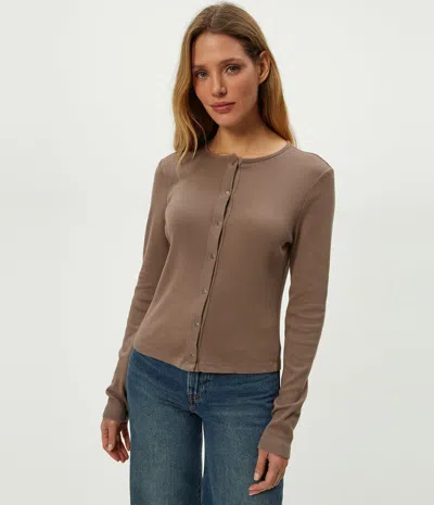 Michael Stars Trixie Cardigan In Brown