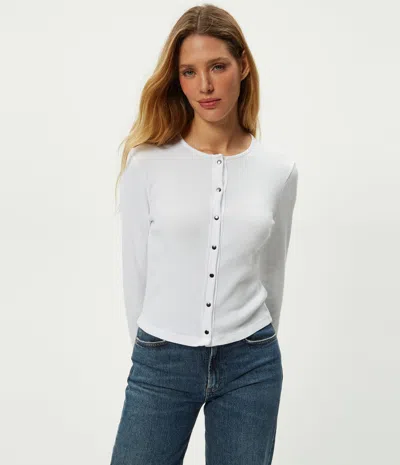 Michael Stars Trixie Cardigan In White