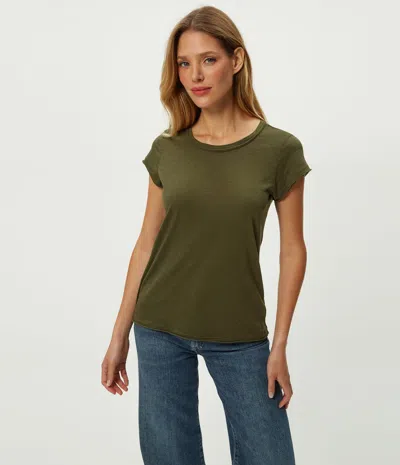 Michael Stars Trudy Supima Tee In Green