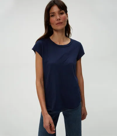 Michael Stars Trudy Supima Tee In Nocturnal