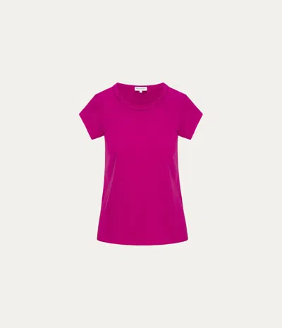Michael Stars Trudy Supima Tee In Pink
