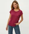 Michael Stars Trudy Supima Tee In Pink
