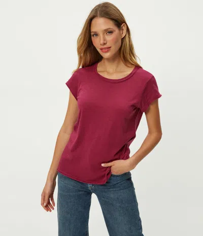 Michael Stars Trudy Supima Tee In Red