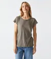 Michael Stars Trudy Supima Tee In Tangerine