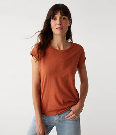 Michael Stars Trudy Supima Tee In Toffee