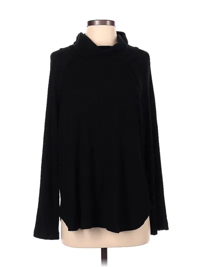 Pre-owned Michael Stars Turtleneck Sweater In Black