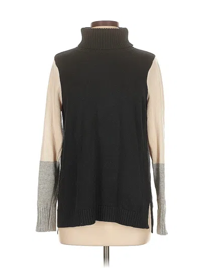 Pre-owned Michael Stars Turtleneck Sweater In Black