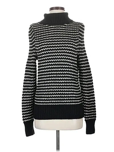 Pre-owned Michael Stars Turtleneck Sweater In Black