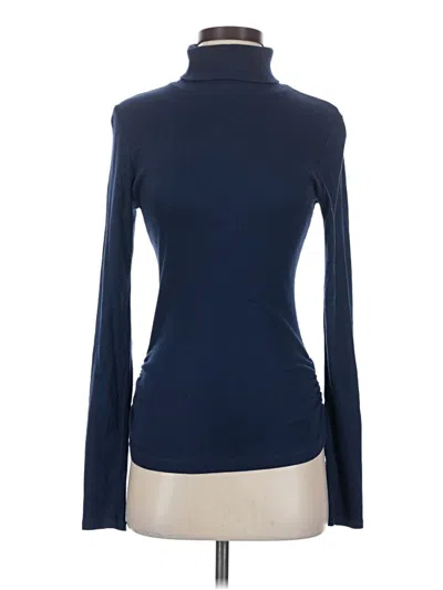 Pre-owned Michael Stars Turtleneck Sweater In Blue