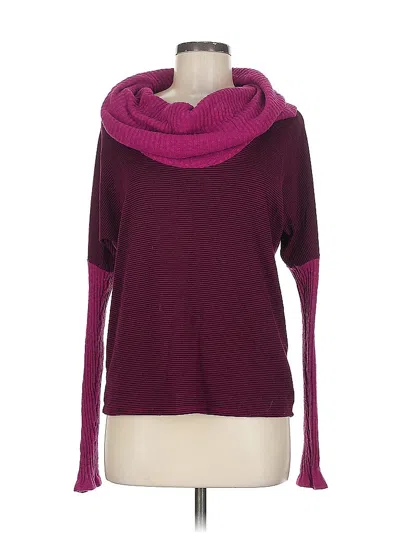Pre-owned Michael Stars Turtleneck Sweater In Burgundy