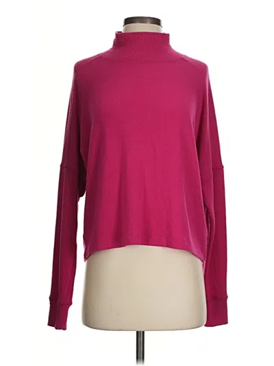Pre-owned Michael Stars Turtleneck Sweater In Burgundy
