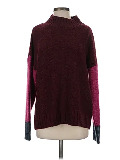 Michael Stars Turtleneck Sweater In Burgundy
