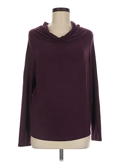 Pre-owned Michael Stars Turtleneck Sweater In Burgundy