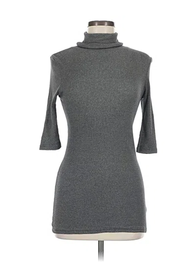 Pre-owned Michael Stars Turtleneck Sweater In Gray