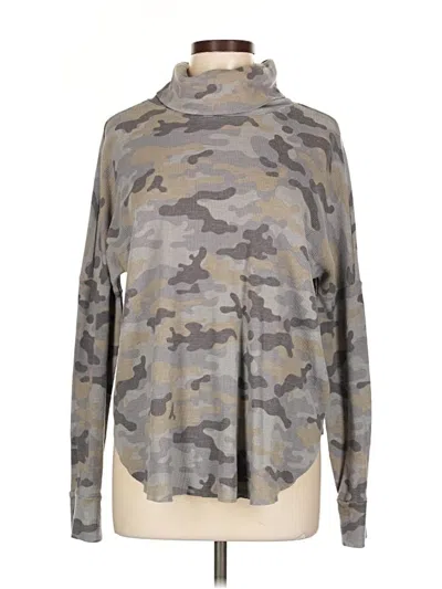 Pre-owned Michael Stars Turtleneck Sweater In Gray