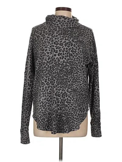 Pre-owned Michael Stars Turtleneck Sweater In Gray