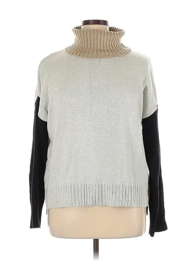Pre-owned Michael Stars Turtleneck Sweater In Gray