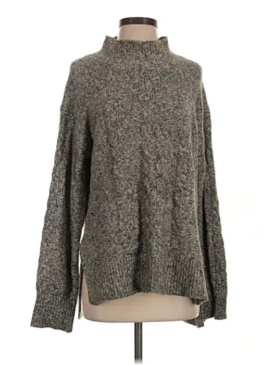 Pre-owned Michael Stars Turtleneck Sweater In Gray