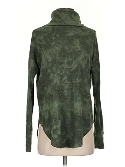 Pre-owned Michael Stars Turtleneck Sweater In Green