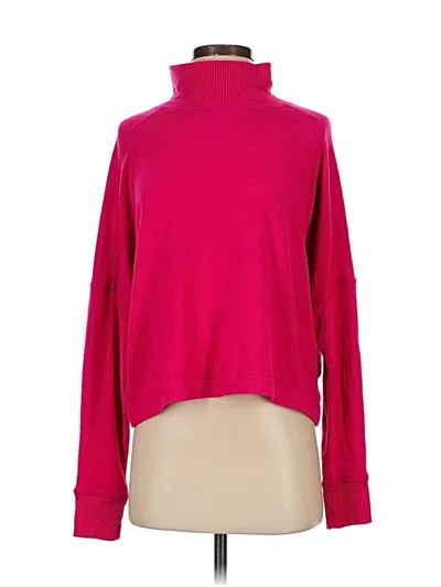 Pre-owned Michael Stars Turtleneck Sweater In Pink
