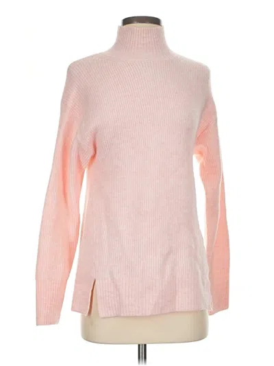 Pre-owned Michael Stars Turtleneck Sweater In Pink