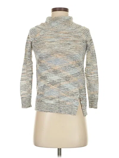 Pre-owned Michael Stars Turtleneck Sweater In Silver