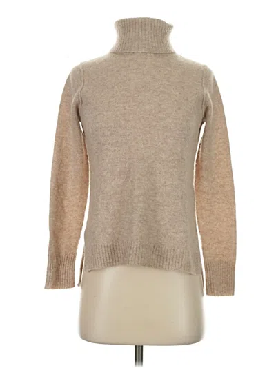 Pre-owned Michael Stars Turtleneck Sweater In Tan