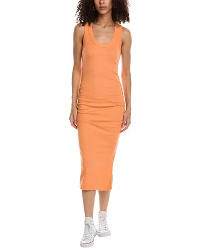 Michael Stars Ulla Scoop Neck Midi Dress In Orange