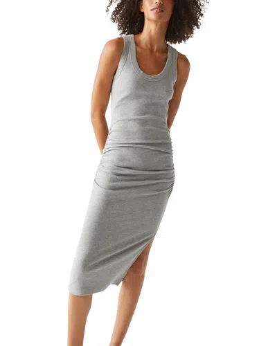 Michael Stars Ulla Scoop Neck Midi Dress In Grey