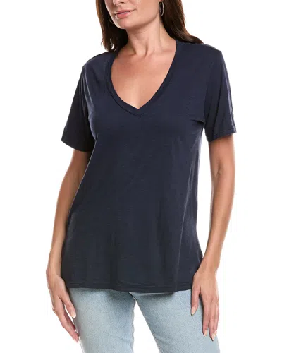 Michael Stars V-neck Top In Blue