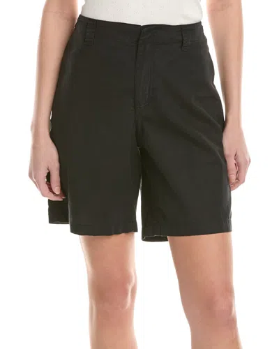 Michael Stars Velma Linen-blend Short In Black
