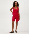 Shop Michael Stars Velma Linen Short