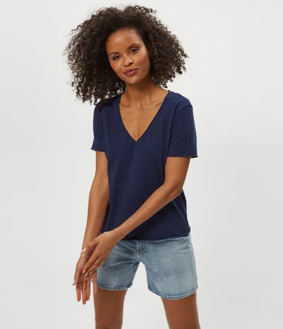 Michael Stars Vera Tee In Blue
