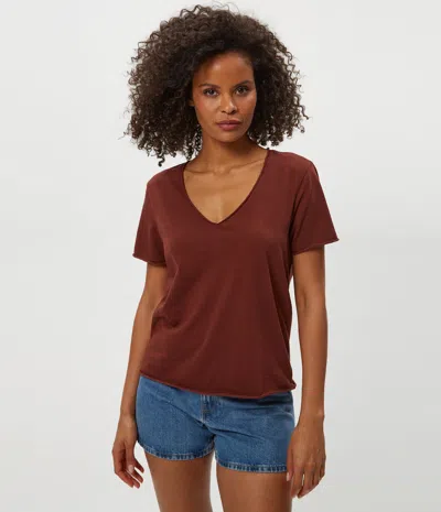 Michael Stars Vera Tee In Brown