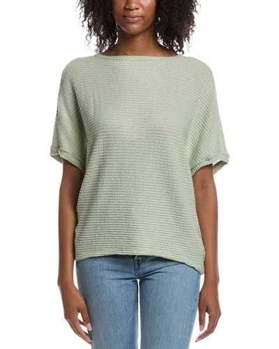 Michael Stars Verna Waffle Knit Top In Green