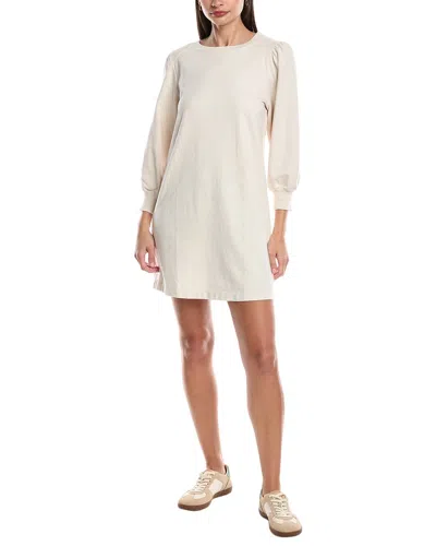 Michael Stars Veronica Puff Sleeve Shift Dress In White