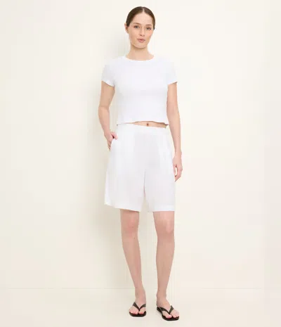 Michael Stars Veya Bermuda Shorts In White