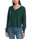 Michael Stars Vic Relaxed V-neck Pullover In Green
