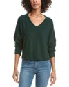 Michael Stars Vic Relaxed V-neck Pullover In Green