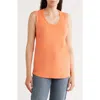 Michael Stars Vienna Lace Tank In Orange