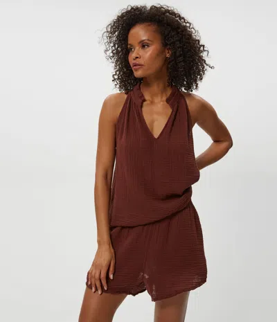 MICHAEL STARS VIOLA GAUZE TANK