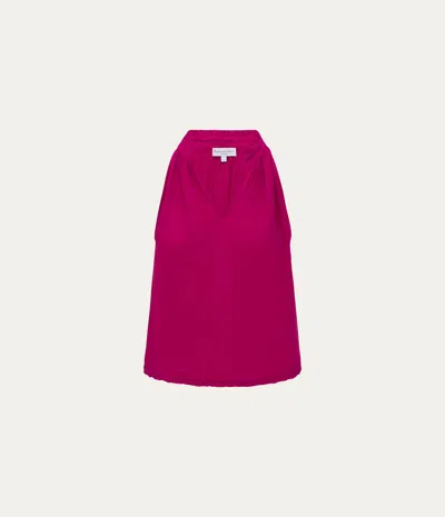 Michael Stars Viola Gauze Tank In Pitaya