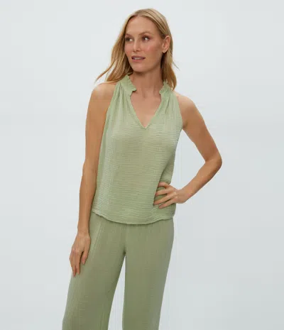 Michael Stars Viola Gauze Tank In Seacrest