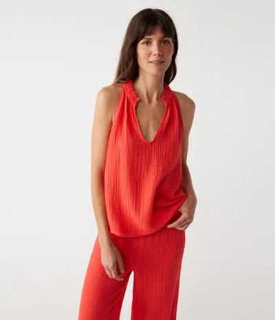 MICHAEL STARS VIOLA GAUZE TANK