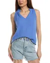 Michael Stars Viola Split Neck Tank In Blue