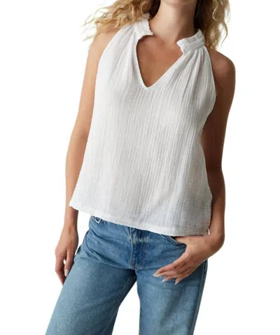 Michael Stars Viola Gauze Tank In White