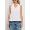 Michael Stars Viola Split Neck Tank In White