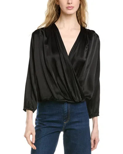 Michael Stars Vita Surplice Top In Black