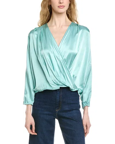 Michael Stars Vita Surplice Top In Blue