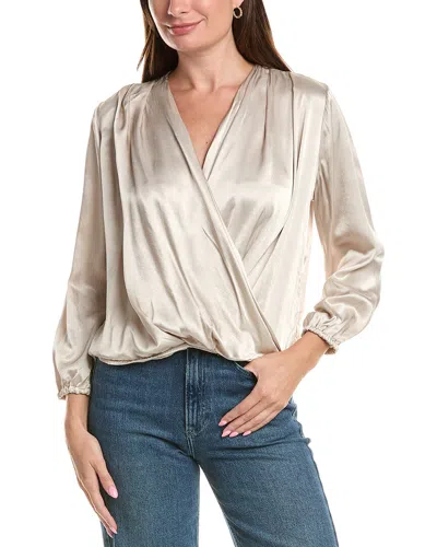 Michael Stars Vita Surplice Top In Neutral